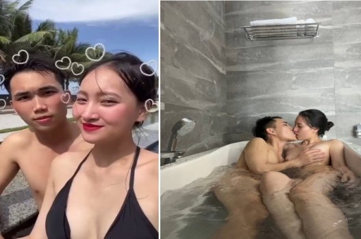 Sex Hạ My chịch nhau với bạn trai khi đi du lịch